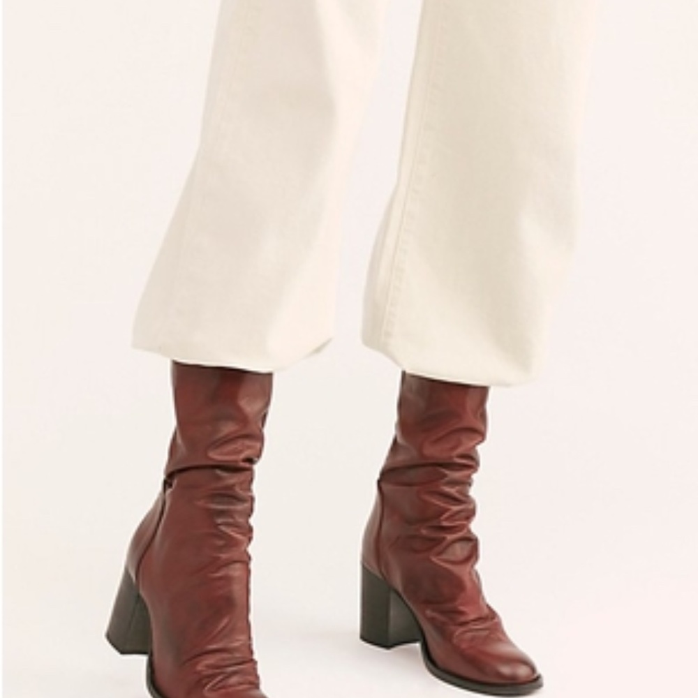 NEW Free People Elle Block Heel Boot  39